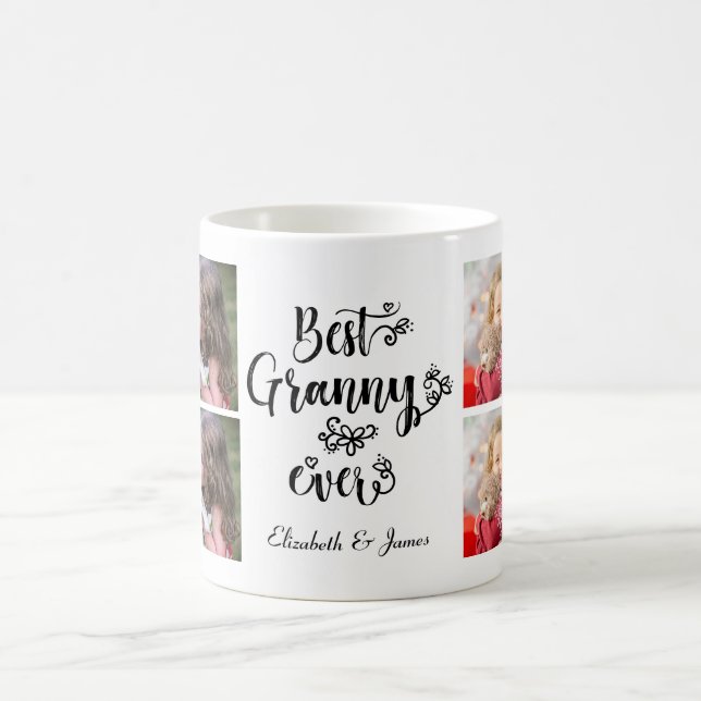 Niedlich Collage Foto Bestes Granny Ever Grandma G Kaffeetasse (Mittel)