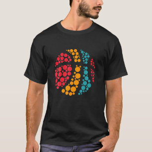 Niedlich Color Dot Basketball Lover Player Interna T-Shirt