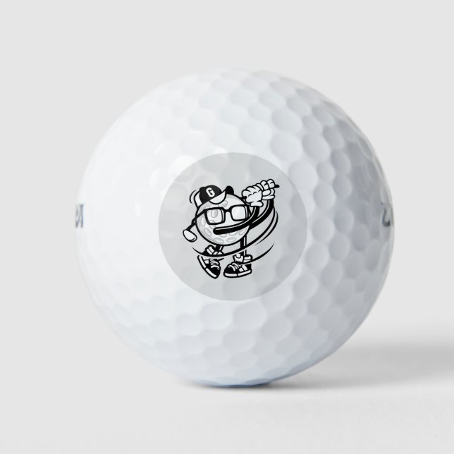 Niedlich Comic Golf Ball (Vorderseite)