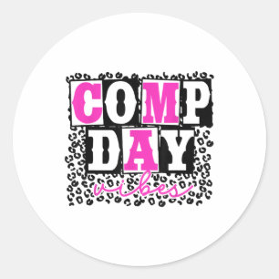 Niedlich Comp Day Vibes Cheer Cheerleader Cheer Co Runder Aufkleber