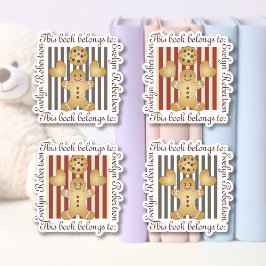 Niedlich Cookie Gingerbread Man Buchzeichen Aufkleber