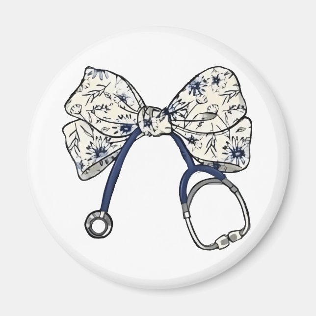 Niedlich Coquette Bow Coquette Bow Krankenpflege Magnet (Vorne)
