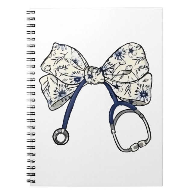 Niedlich Coquette Bow Coquette Bow Krankenpflege Notizblock (Vorderseite)