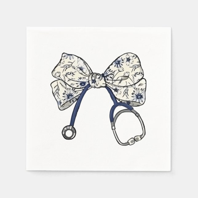 Niedlich Coquette Bow Coquette Bow Krankenpflege Serviette (Vorderseite)