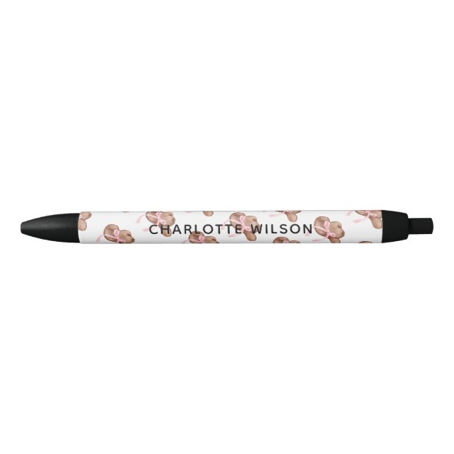 Niedlich Coquette Cowgirl Hut mit Bow Script Name  Kugelschreiber (Vorderseite)
