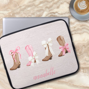 Niedlich Coquette Cowgirl Stiefel Personalisiert Laptopschutzhülle