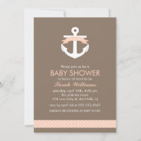Niedlich Coral Anchor Nautical Theme Babydusche