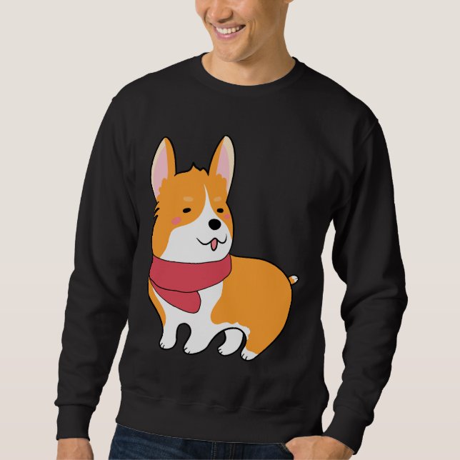 Niedlich Corgi 527 Sweatshirt (Vorderseite)