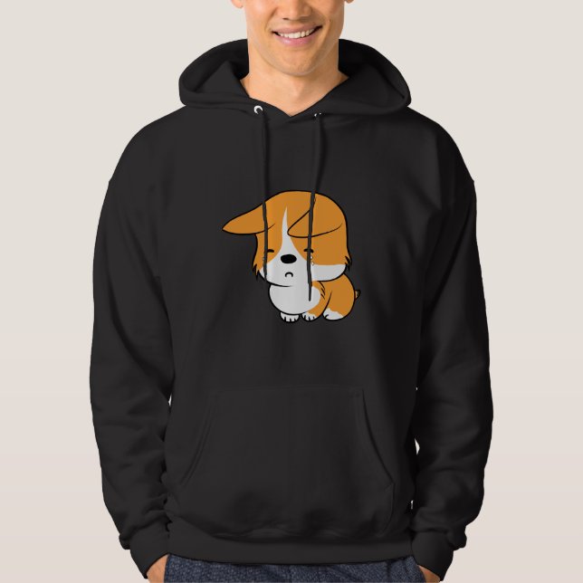 Niedlich Corgi 733 Hoodie (Vorderseite)