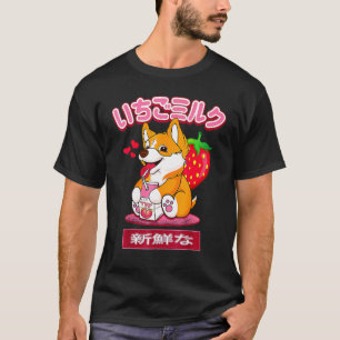 Niedlich Corgi 90er japanische Otaku Stilvolle äst T-Shirt