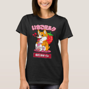 Niedlich Corgi 90er japanische Otaku Stilvolle äst T-Shirt