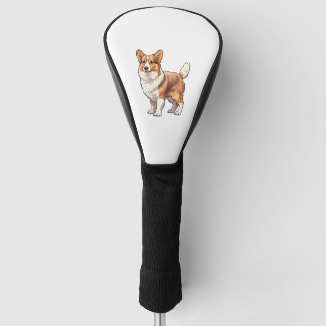 Niedlich Corgi Dog Golf Headcover (Vorderseite)