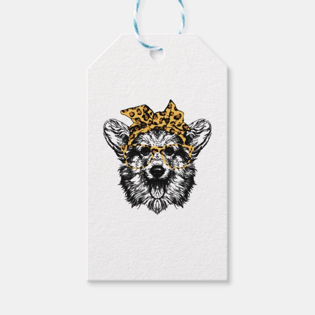 Niedlich Corgi Funny Dog Lover Geschenk Geschenkanhänger (Vorderseite)