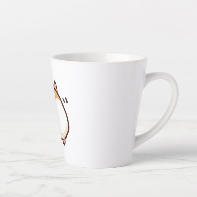 Niedlich Corgi Hintern Tasse - Kleiner Latte 12oz (Rechts)
