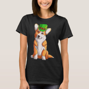 Niedlich Corgi Irish Pub Clover Lover St Patrick's T-Shirt