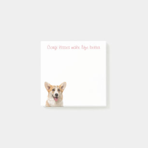 Niedlich Corgi Kisses Puppy Dog Lover Post-it Klebezettel