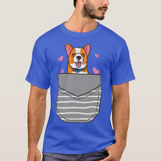 Niedlich Corgi Lover Pocket-756 T-Shirt