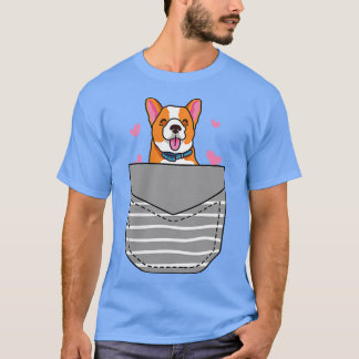 Niedlich Corgi Lover Pocket T-Shirt