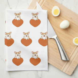 Niedlich Corgi Puppy Dog Geschirrtuch
