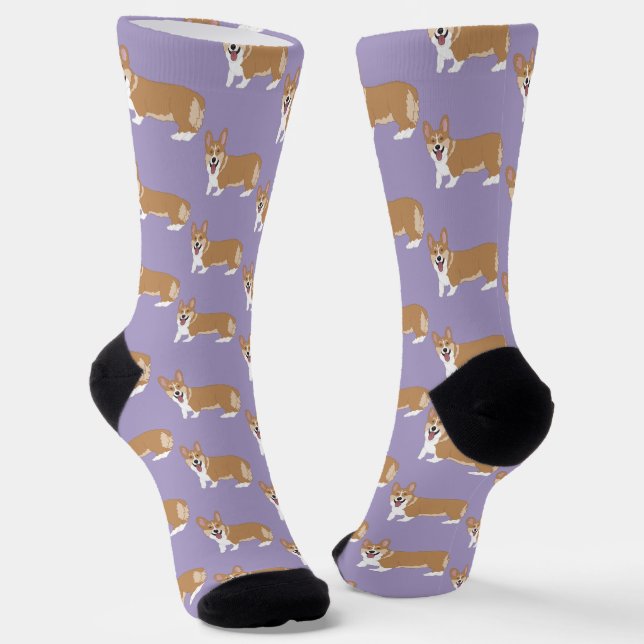 Niedlich Corgi Socken (Gewinkelt)