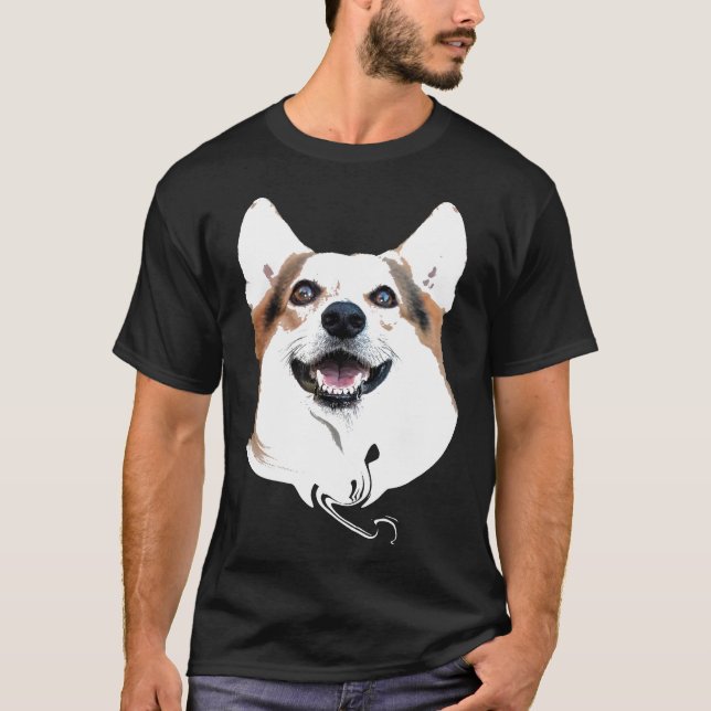 Niedlich Corgi T-Shirt Pembroke Welsh Corgi Dog Fa (Vorderseite)