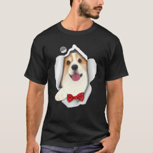 Niedlich Corgi Torn Tuch Corgi Corgi Frauen Männer T-Shirt