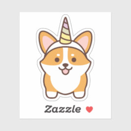 Niedlich Corgicorn Aufkleber