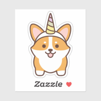 Niedlich Corgicorn Aufkleber
