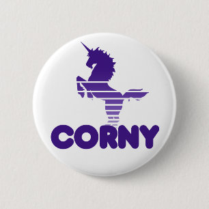Niedlich Corny Unicorn Button