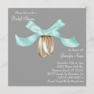 Niedlich Corsage Blume Brautparty einladen Einladung