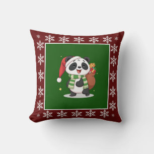 Niedlich Cosy Trendy Panda Bären Weihnachten Kein Kissen