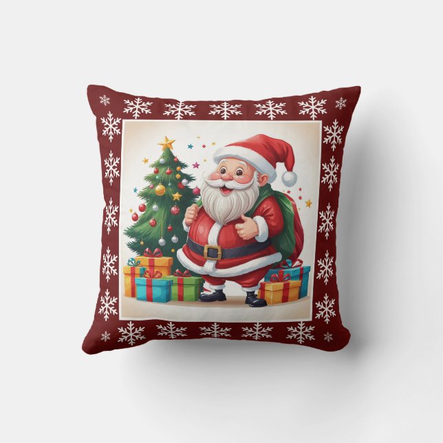 Niedlich Cosy Trendy Santa Claus Weihnachten Kein  Kissen (Rückseite)