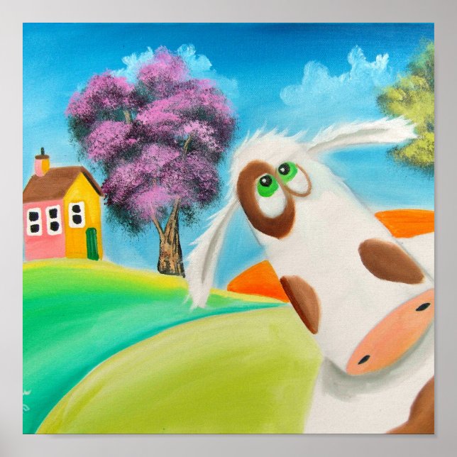 NIEDLICH COW FACE Gordon Bruce art Poster (Vorne)