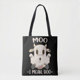 Niedlich Cow Moo Halloween Ghost Boo