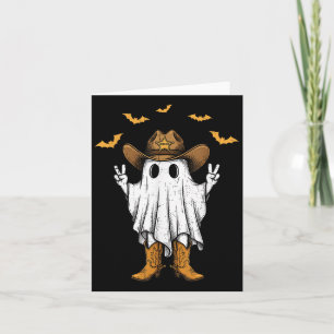 Niedlich Cowboy Ghost Sheriff Peace Funny Hallowee Karte