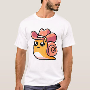 Niedlich Cowboy Snail T-Shirt
