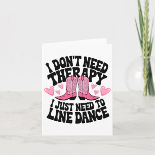 Niedlich Cowgirl Boots Country Line Dancing Ladys  Karte