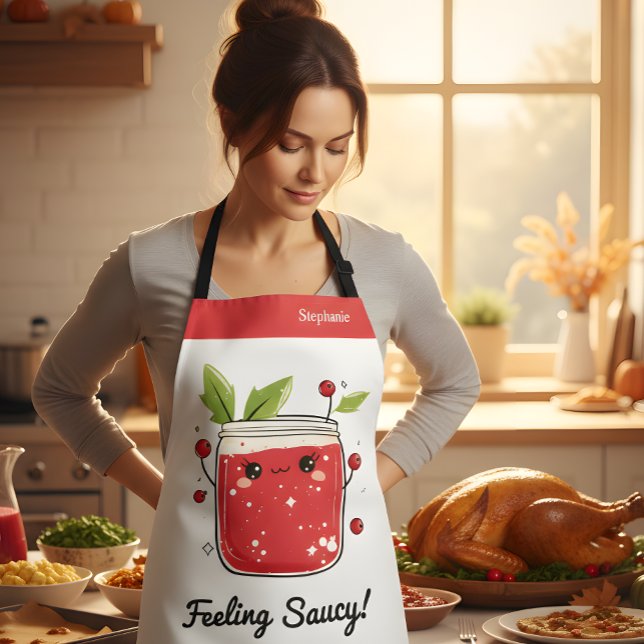 Niedlich Cranberry Sauce - Funny Kawaii Kochen Schürze (Von Creator hochgeladen)