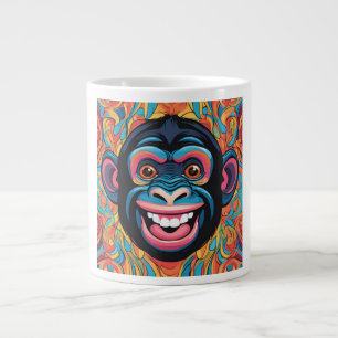 Niedlich Crazy Funny Chimpanzee Jumbo-Tasse