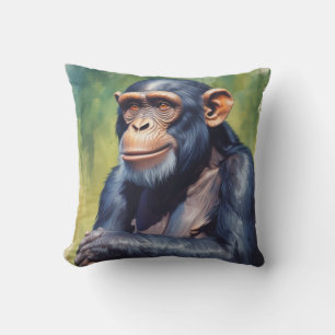 Niedlich Crazy Funny Chimpanzee Kissen