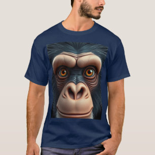 Niedlich Crazy Funny Chimpanzee T-Shirt