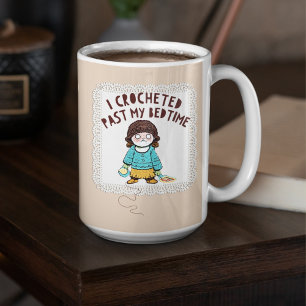 Niedlich Crochet Doll Yarn Doily Kaffeetasse