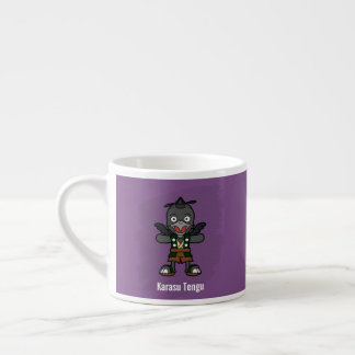 Niedlich Crow Tengu Yokai - japanische Folklore Espressotasse