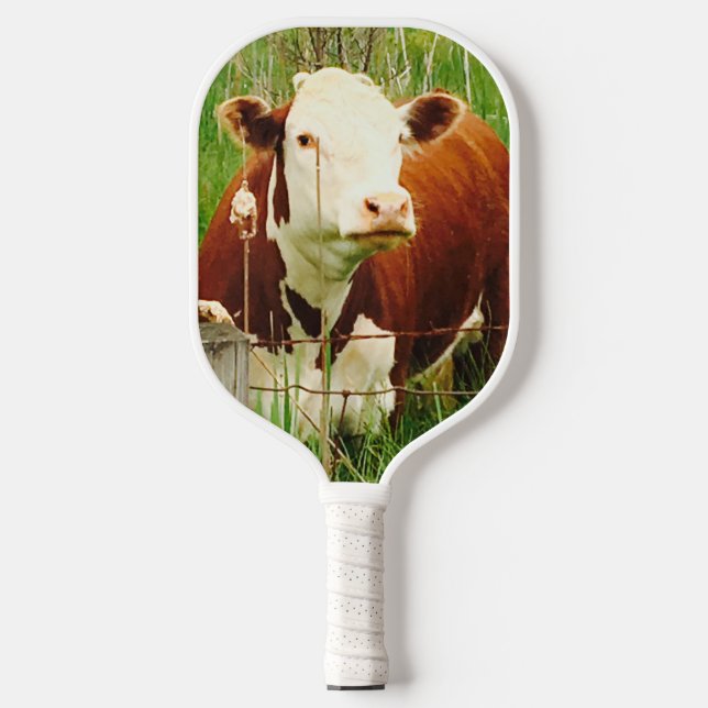 Niedlich Cudly Cow 4Caryn Pickleball Schläger (Vorderseite)