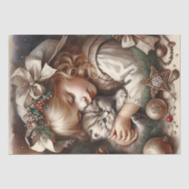 Niedlich Cudly Kitten Weihnachten Seidenpapier