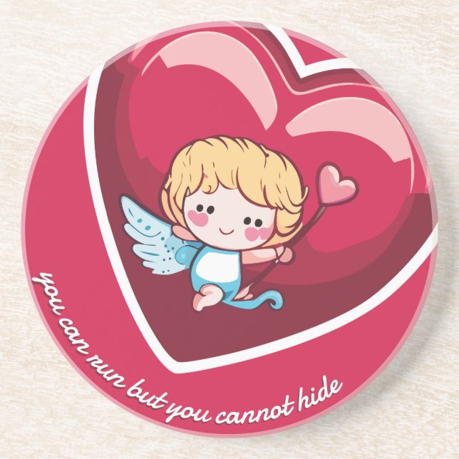 Niedlich Cupid Getränkeuntersetzer (Vorne)