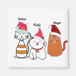 Niedlich Custom Kitty Cat Weihnachten Magnet