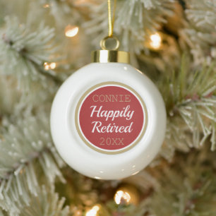 Niedlich! Custom Remüde Weihnachtsball-Ornament Keramik Kugel-Ornament