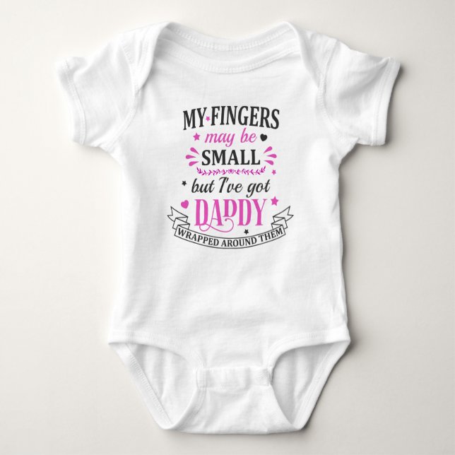 Niedlich Daddy Baby Strampler (Vorderseite)