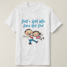 Niedlich Daddy Daughter Cartoon